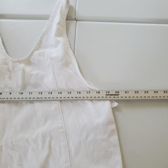 Free People We The Free Shortalls High Roller Womens Medium White Overall Shorts - Picture 7 of 11